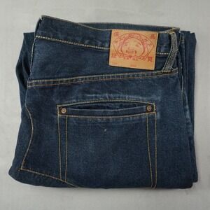 Vintage Evisu Jeans Mens 40 Selvedge Distressed Baggy Japanese Denim